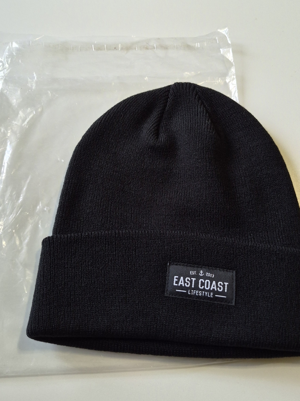 New East Coast Lifestyle Black Knit Beanie